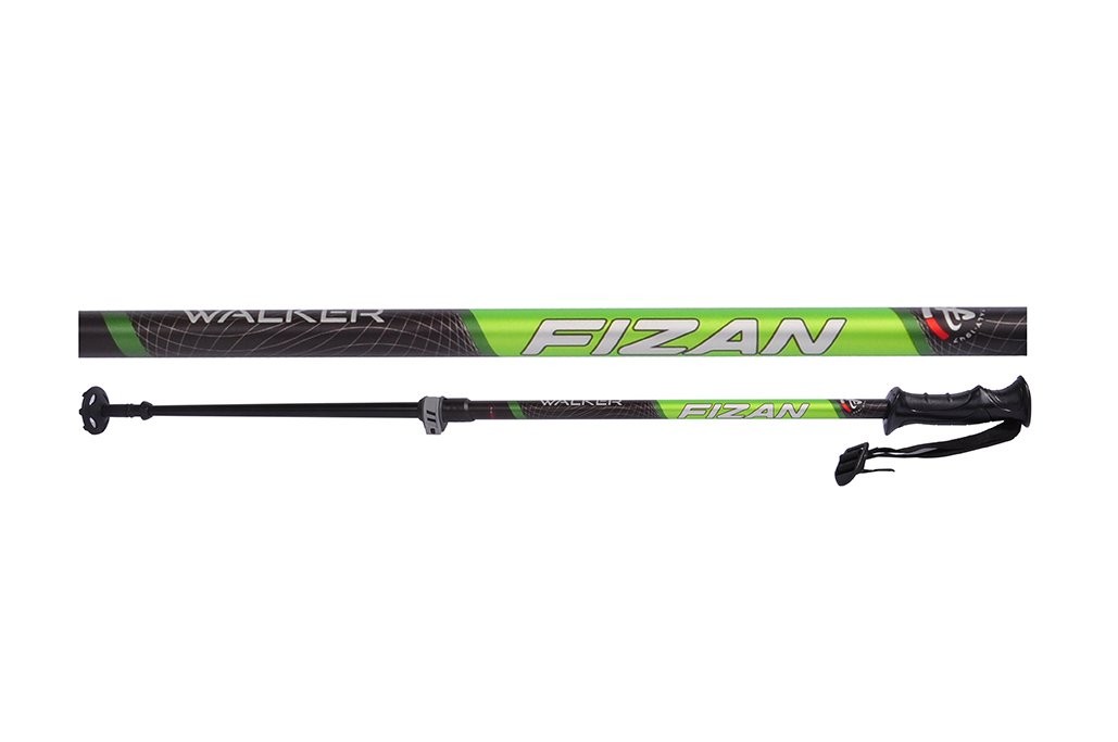 Walker Çiftli Pole Baton  2 Section Yeşil