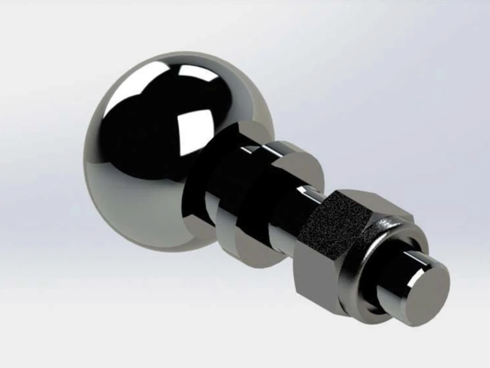 Yuvarlak Başlı Çeki Demiri vidalı