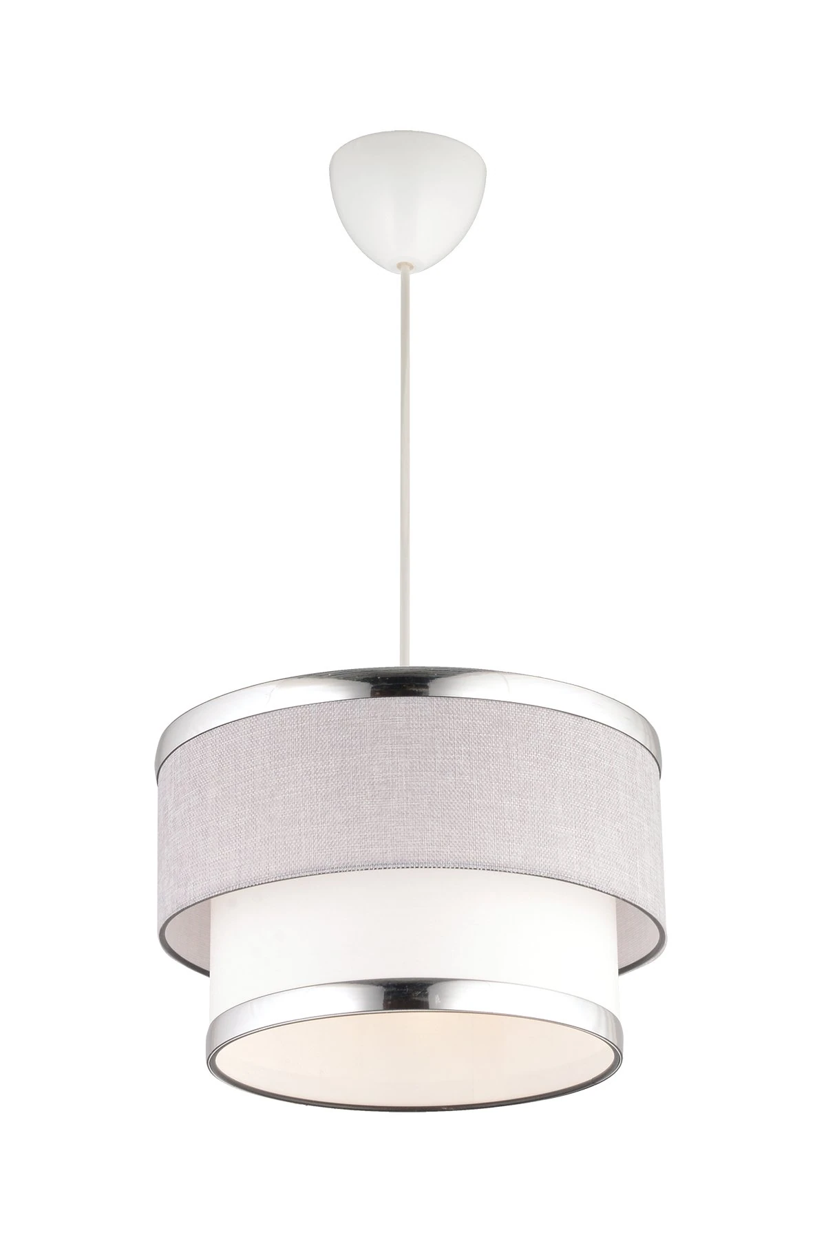 Pasta Tekli Sarkıt Avize Gri