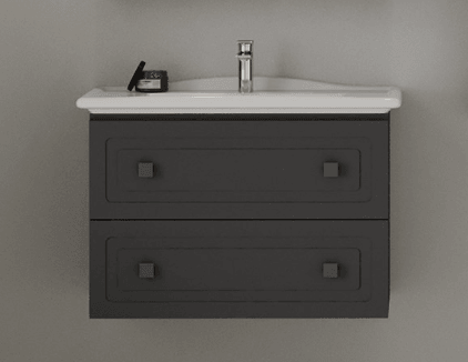Banyo Dolabı Alt Modül Astoria Antrasit 65 cm