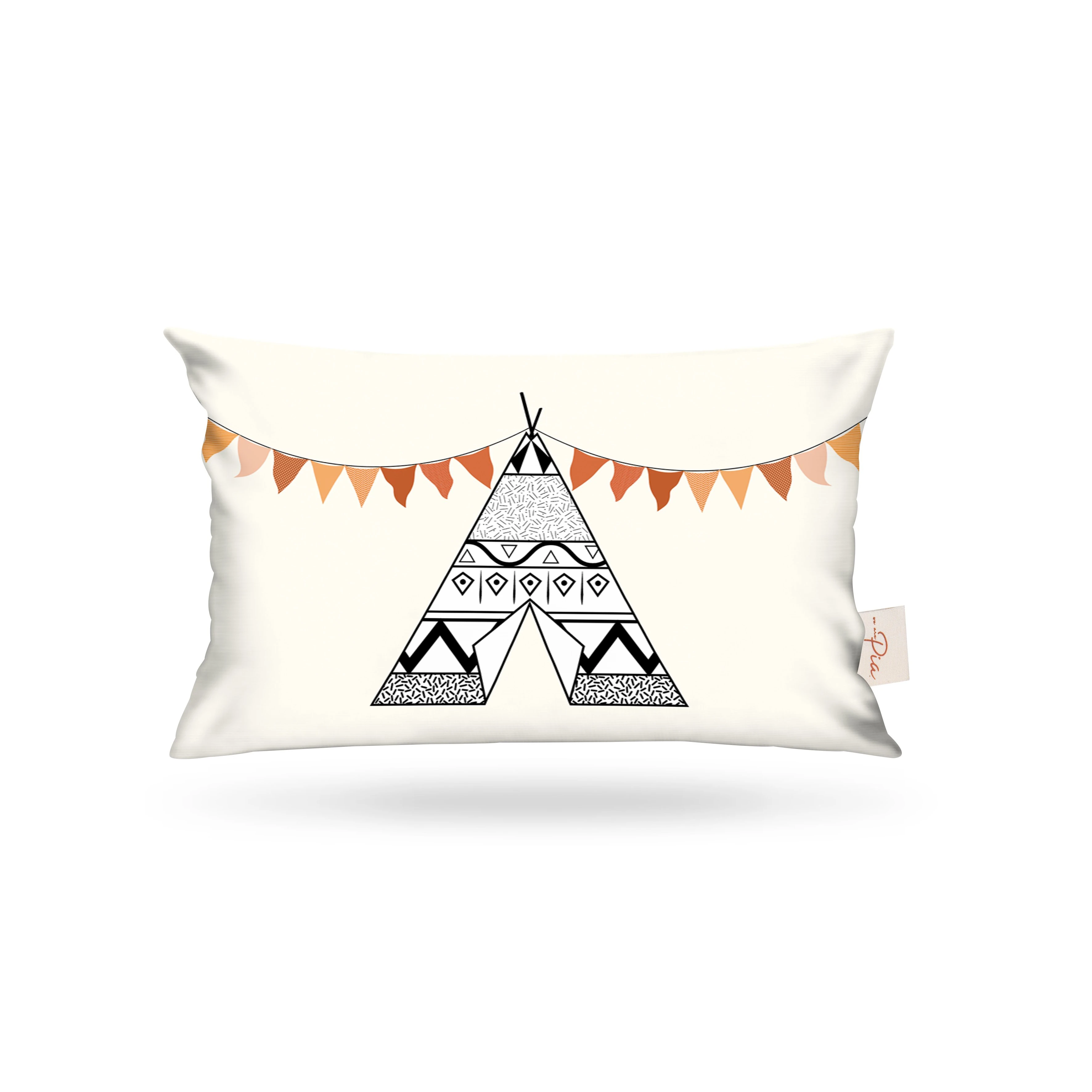 Kırlent Kılıfı Çocuk Desen Piramit 35x50cm