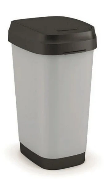 DUAL Çöp Kovası 26*37*47,5 Cm. 25 Lt. Gri