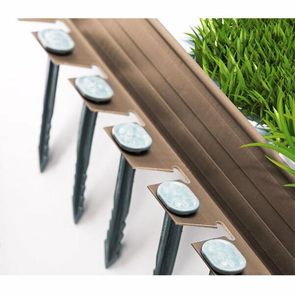 Plastik Çim Sınırlayıcı Kiti Kahverengi 7.5cm*25mt