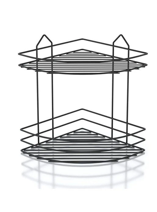 2 Katlı Köşe Şampuanlık Siyah