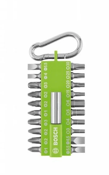 BOSCH DIY-P 21 Parça Vidalama Ucu Seti (Yeşil)