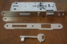 Ekstra Rulmanlı Oda Kapı Kilidi 40mm Nikel Oval