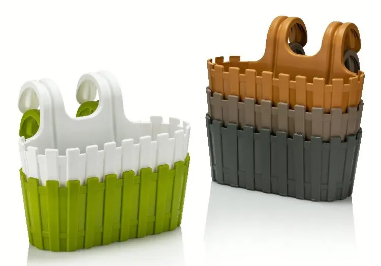 Acacia Flower Pot Easy Hanger 3Lt White