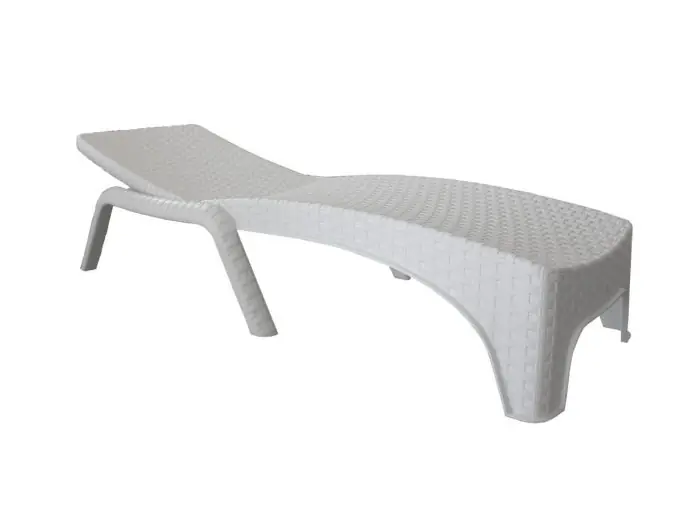 Roman Chaise Lounge White