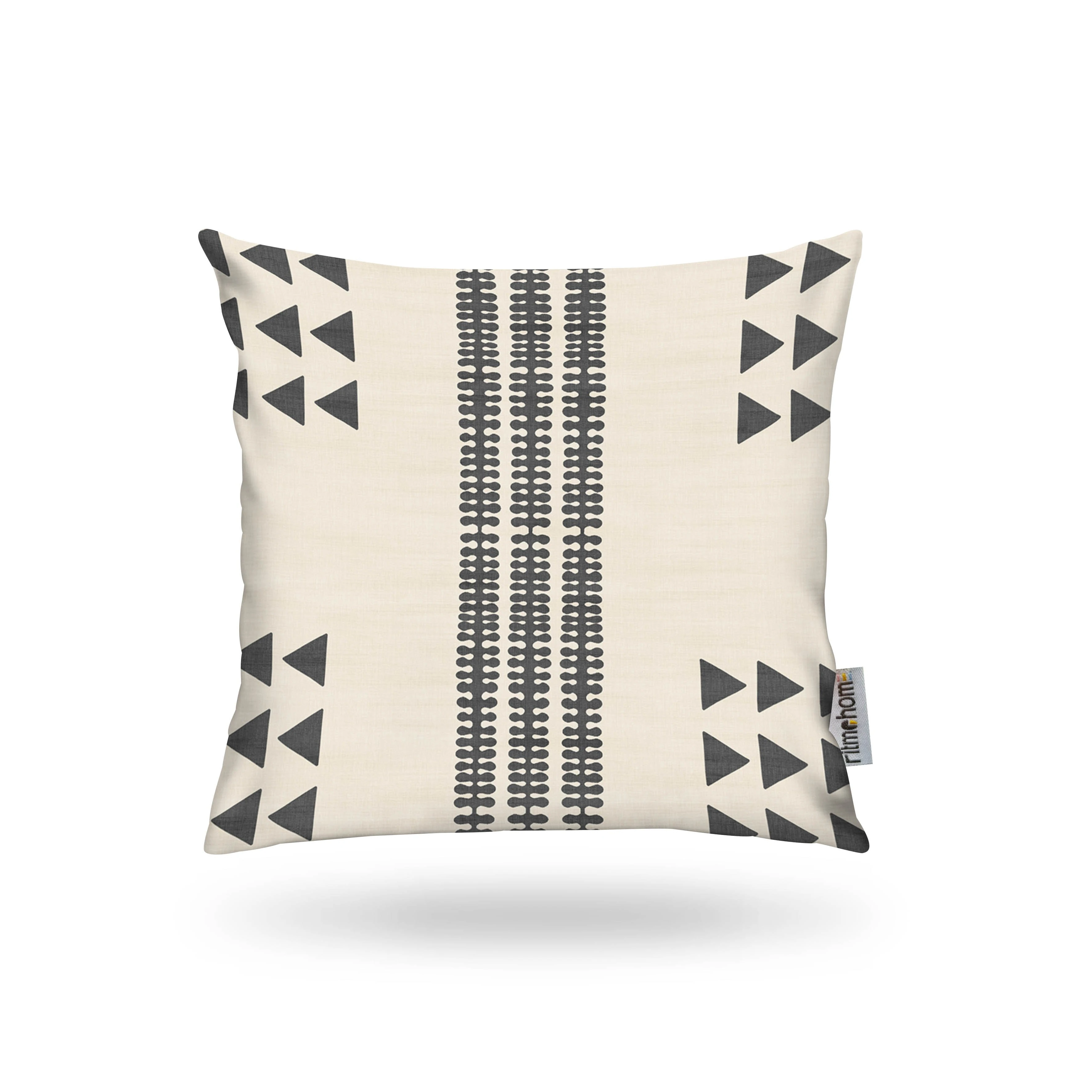 Kırlent Kılıfı Etn Desen Krem-Siyah 43x43cm