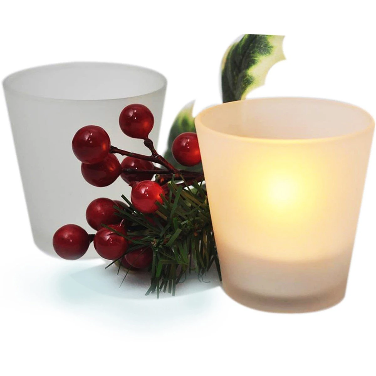 Mumluk Cam Buzlu Bardak 6.5x4.5x6.2cm