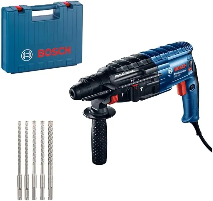 BOSCH Hammer-Drill 790W GBH 240+SDS Plus 5 Bits