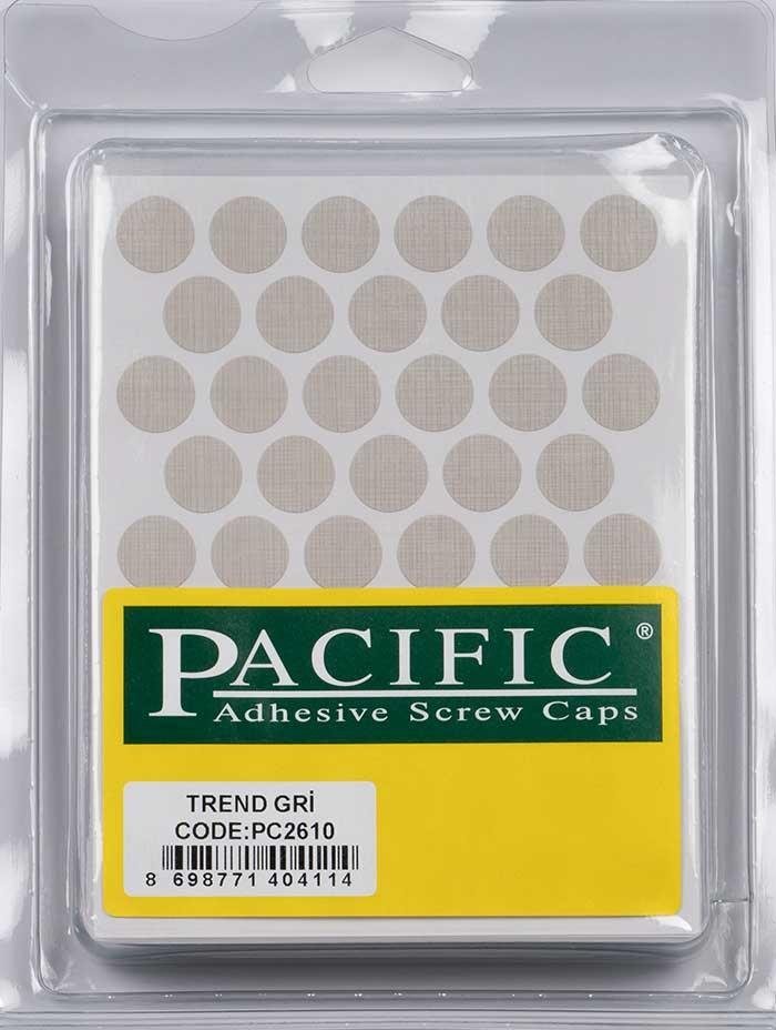 Yapışkanlı Tapa 14mm Trend Gri Pacific