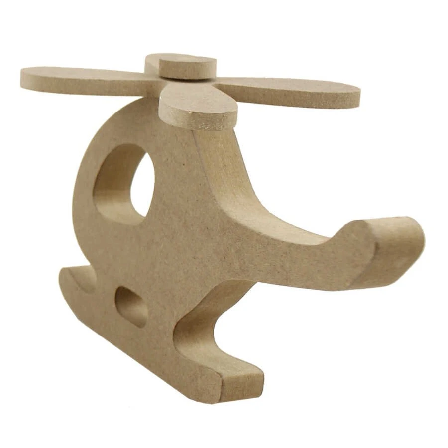 Ahşap Helikopter Biblo 17.5cm