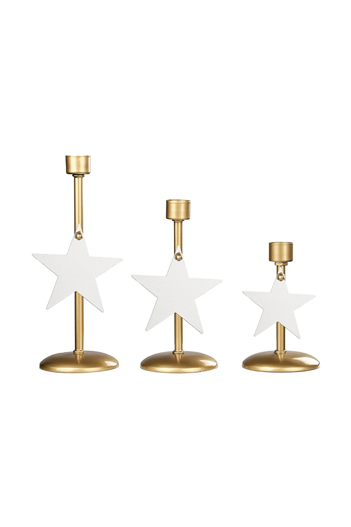 Mumluk Metal Yıldız 3'lü Eskitme