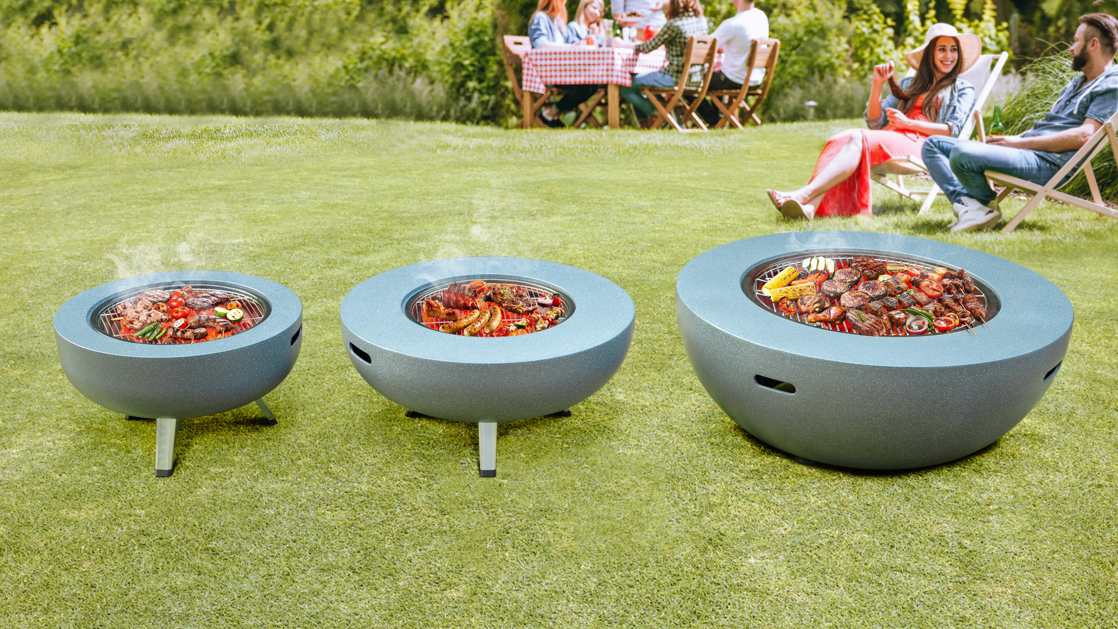 Ateş Çanağı Beyaz 108*108*44.5cm