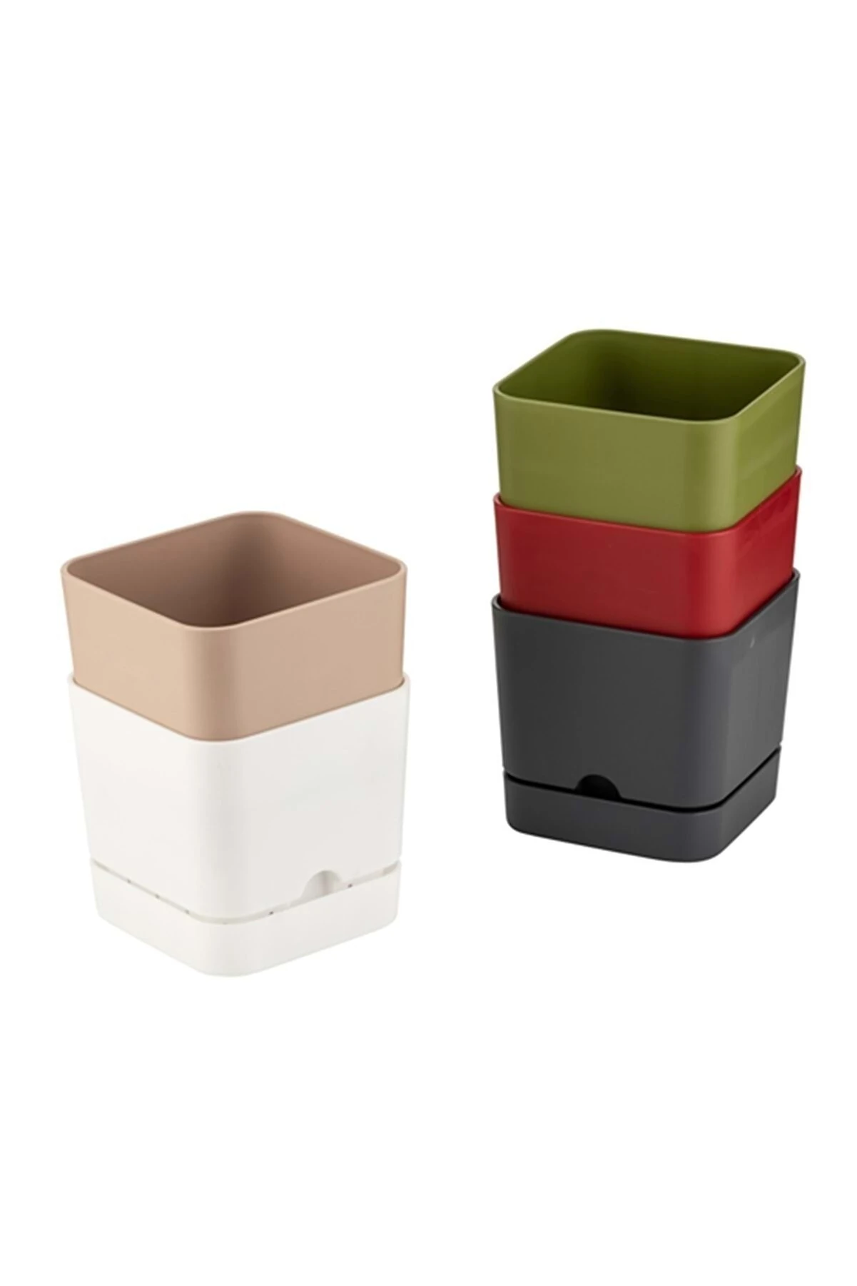 Begonya Kare Saksı 2,3Lt Krem