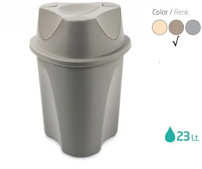 Twist Trash Can No 4 Latte 23 Lt