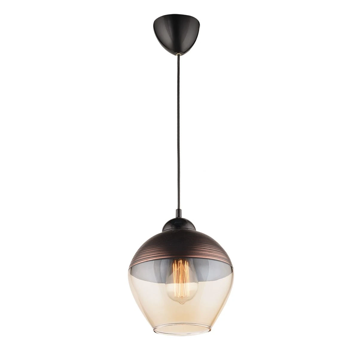 Datça Avize Siyah-Bakır