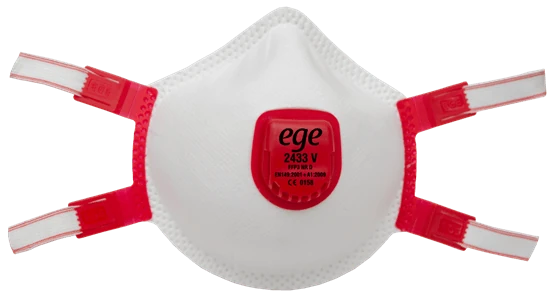 Toz Maskesi Ventilli Kırmızı Prof. Boya+Metal San.