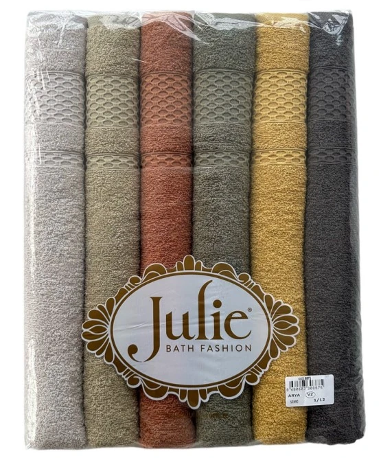 Banyo Havlusu Arya Battal 6'lı 100x150cm