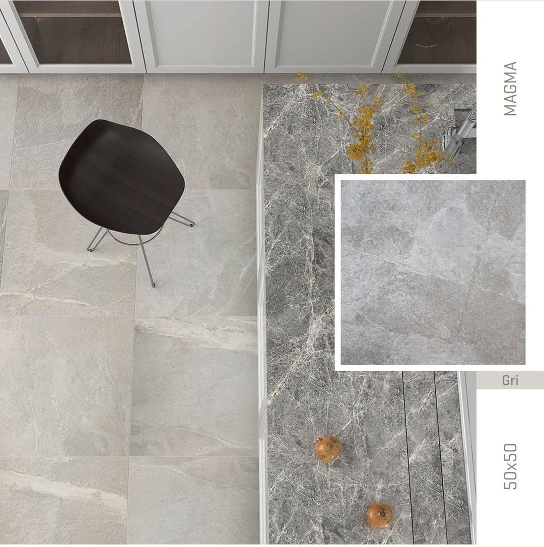 Yer Karosu Magma Gri 50x50