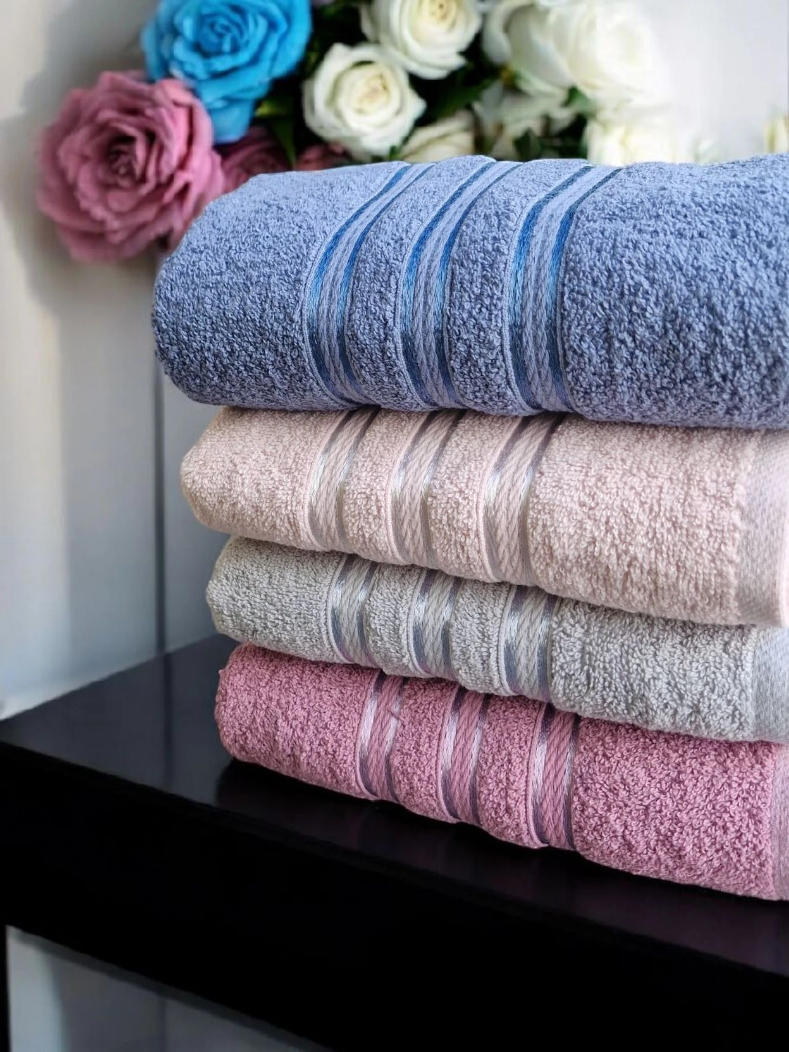 El Ve Yüz Havlusu Julie Liza 4'lü Mix  50x90cm