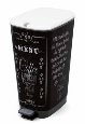 Chic Pedallı Çöp Kovası 60 L Coffee Menu