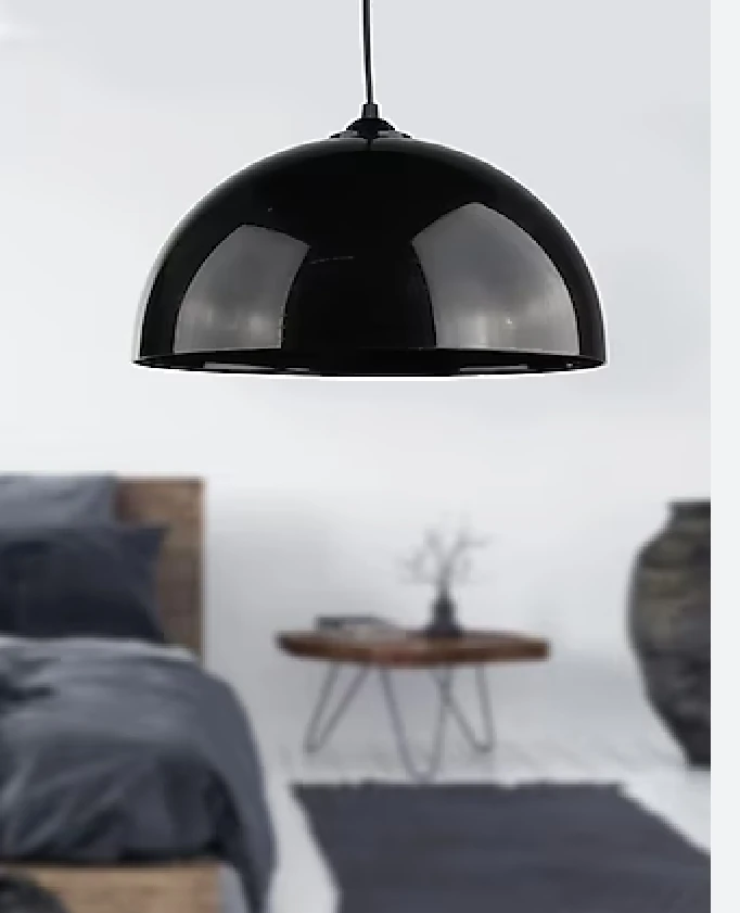 Maşa Avize Tekli Siyah