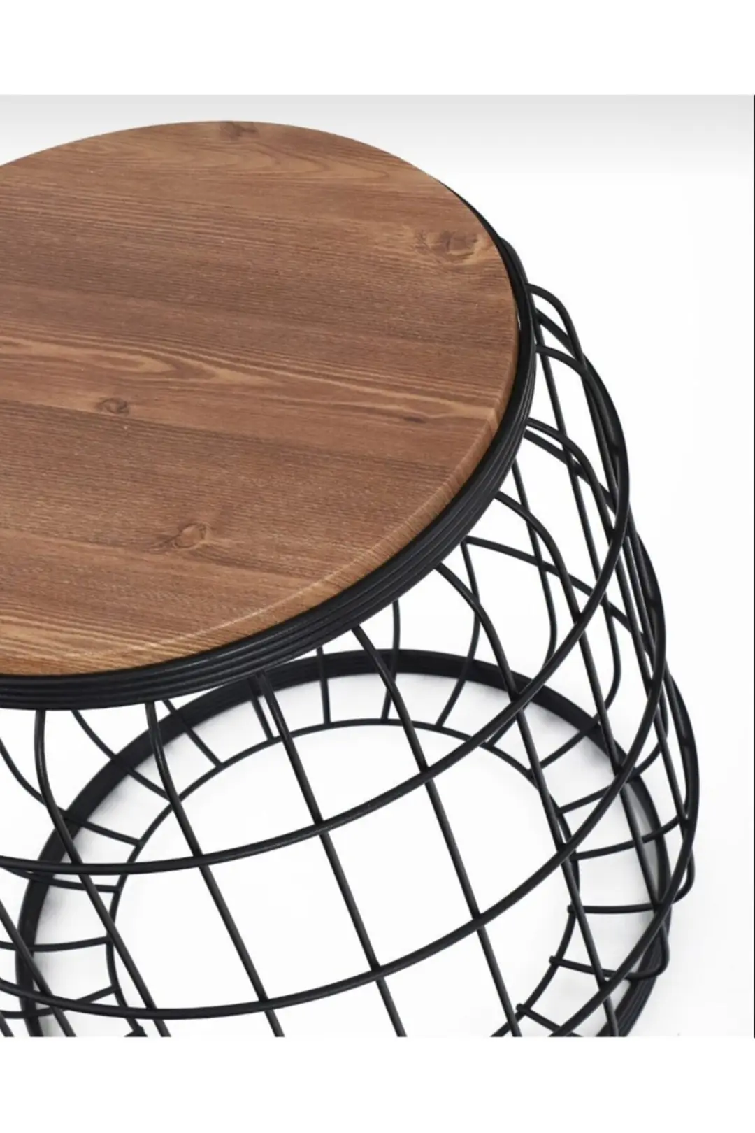 CAMELLIA Coffee Table Black-Wooden Walnut