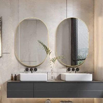 Ayna Elips  Çerçevesiz  50x75cm