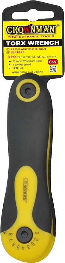 Alyan Anahtar Tork Çakı Tipi T9-T40 8 Parça CR-V