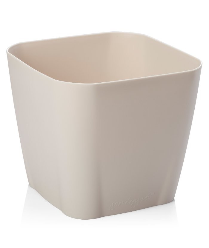 Safir Saksı 5,6Lt No 4  Kirli Beyaz + Drenajlı
