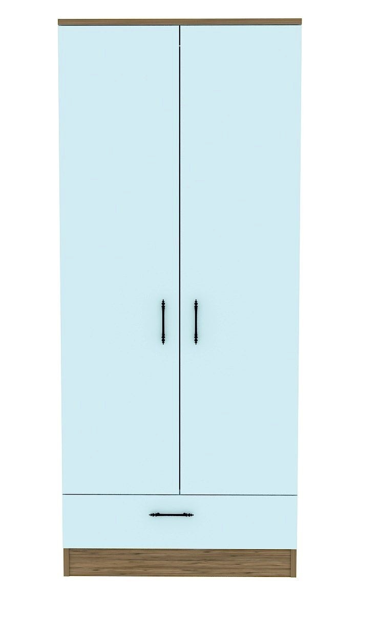 Kıyafet Dolabı 2Kapak 1Çekmeceli CvzByz 76*179*45