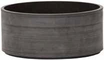 Nova Vita Saksı Daire Siyah Çap 18cm Yüks.8cm