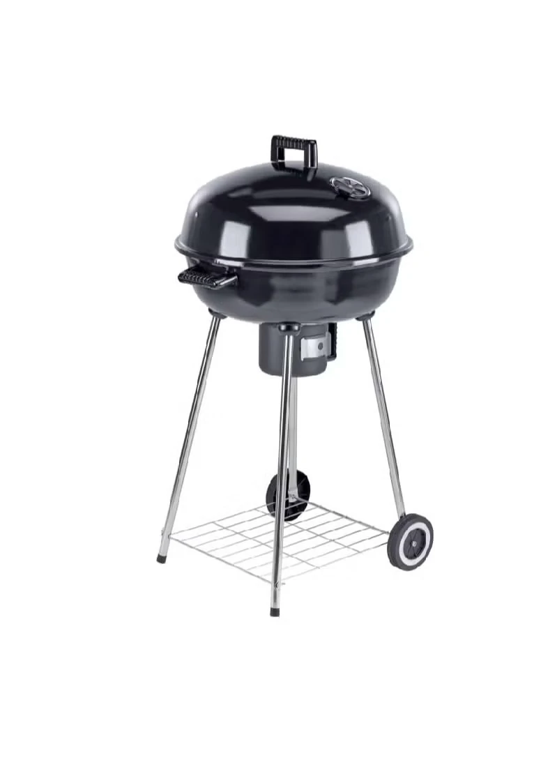 Barbekü Kapaklı Tekerlekli  Siyah 64*59*106 cm KY2