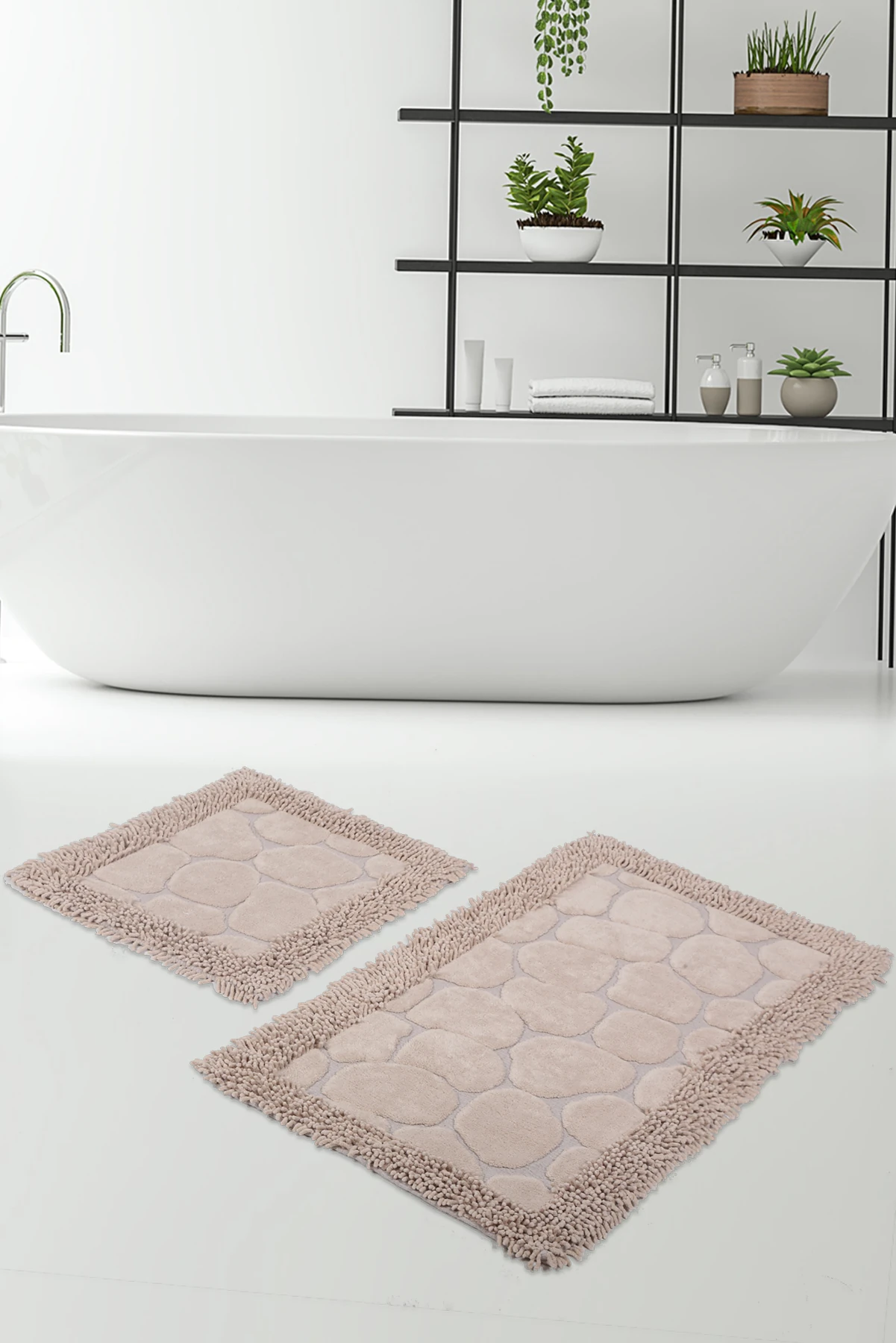 Klozet Paspas Takımı 2Li Cappuccino 60X100 50X60cm