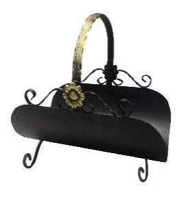 Şömine Odunluk Kayık Siyah