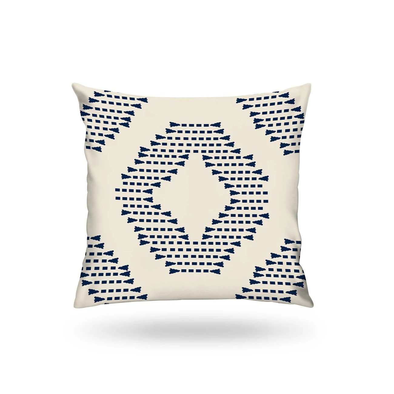 Kırlent Kılıfı İsk. Desen Mavi-Beyaz 43x43cm