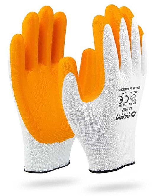 Nitril Eldiven Sarı-Beyaz 10XL