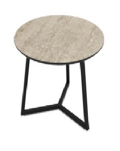 Orta Sehpa Klint 60 Traverten Krem Desen 60*45cm