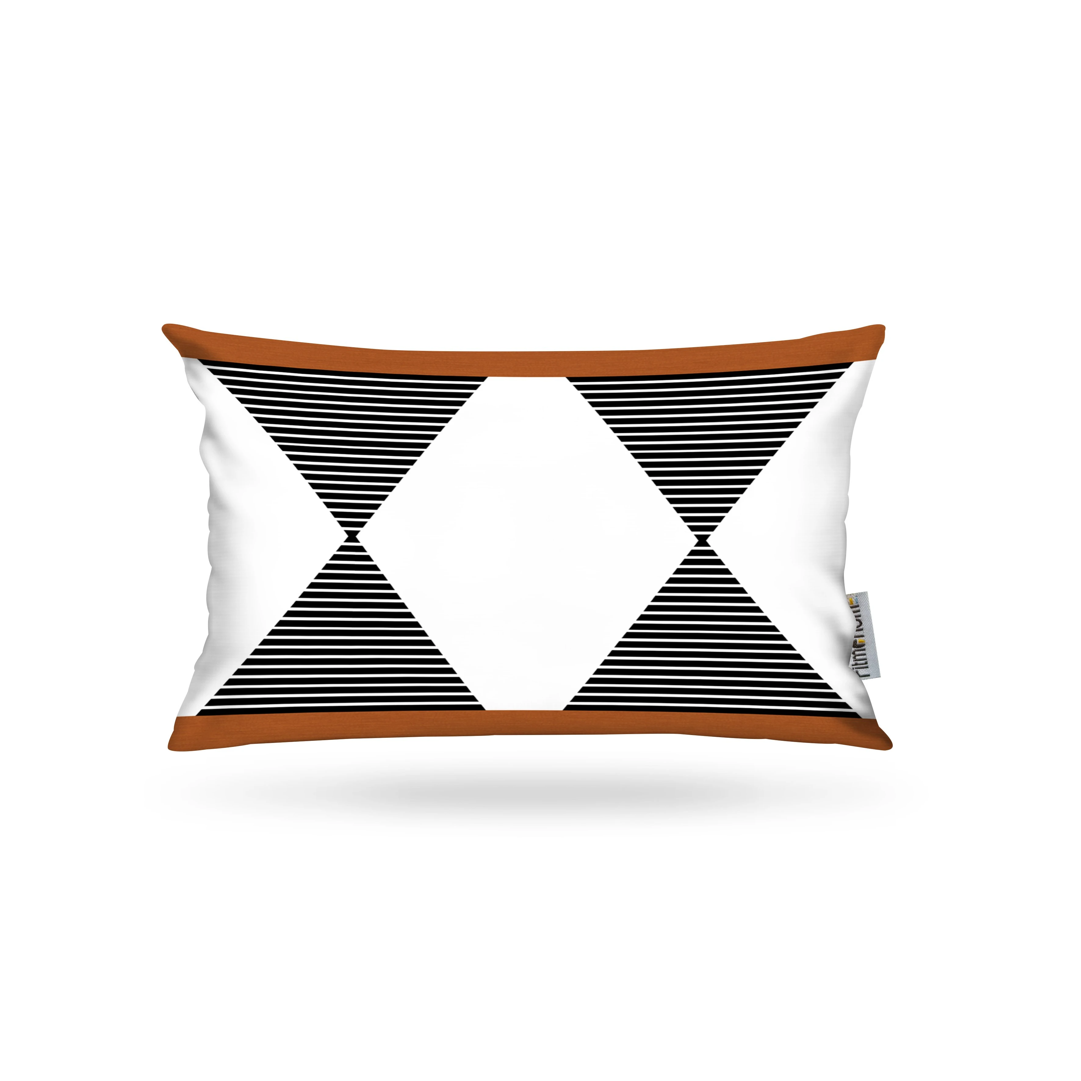 Kırlent Kılıfı Etn Desen Kahve-Siyah 35x50cm