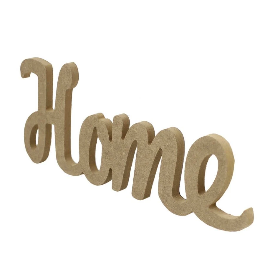 Ahşap Home Yazı 35cm