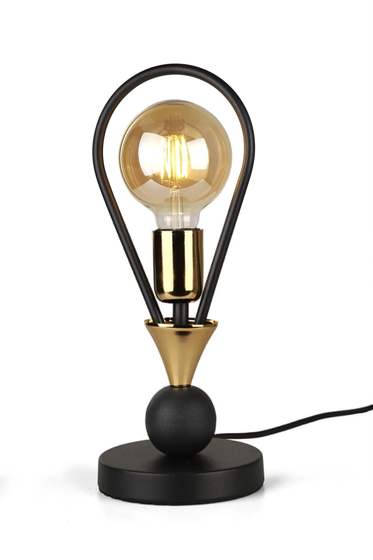 Masa Lambası Fırtına Siyah