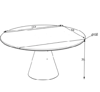 Masa Yandan Irony Süper Mat Yosun Yeşili 150*90cm