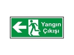 Zebra Yönlerdirme Levhası 8.5*13cm YANGIN ÇIKIŞI