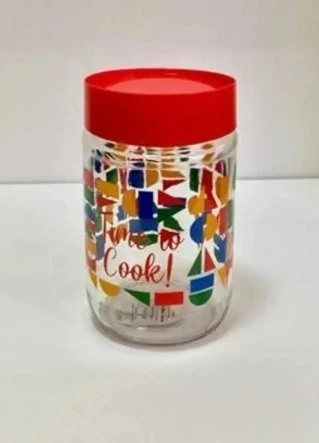 Plastik Kapaklı Cam Kavanoz 660cc Time To