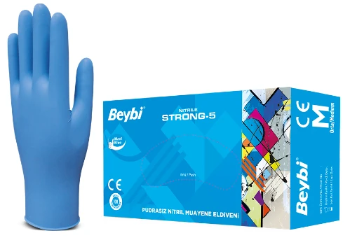 Nitril Muayene Eldiveni Pudrasız No: M  100Ad./Pk.