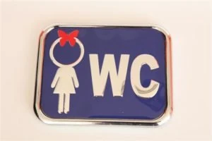 Zebra Yönlerdirme Levhası 8.5*13cm WC BAYAN