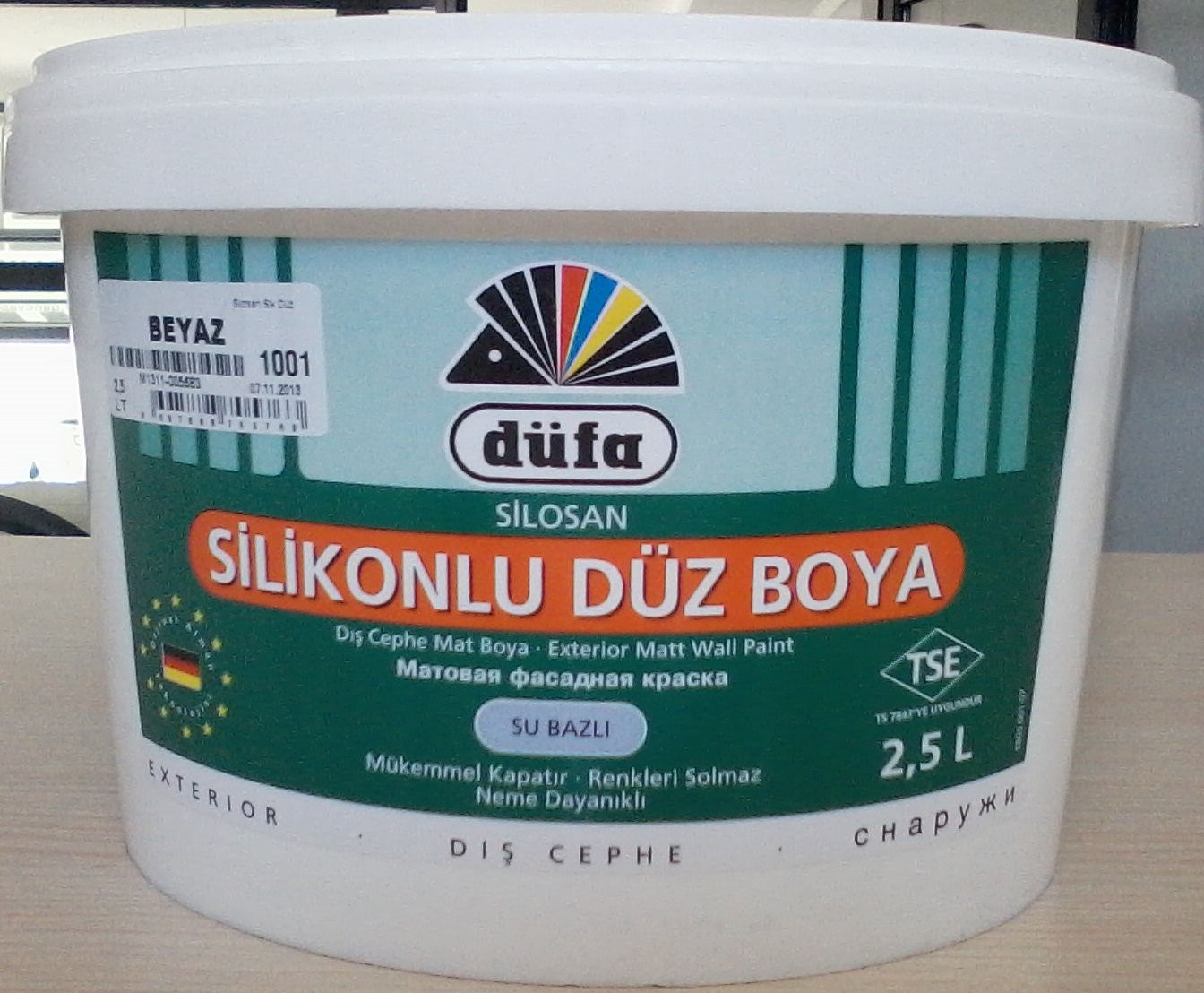 DÜFA SİLOSAN Silikonlu Düz Dış Cephe 2.5LT.1001