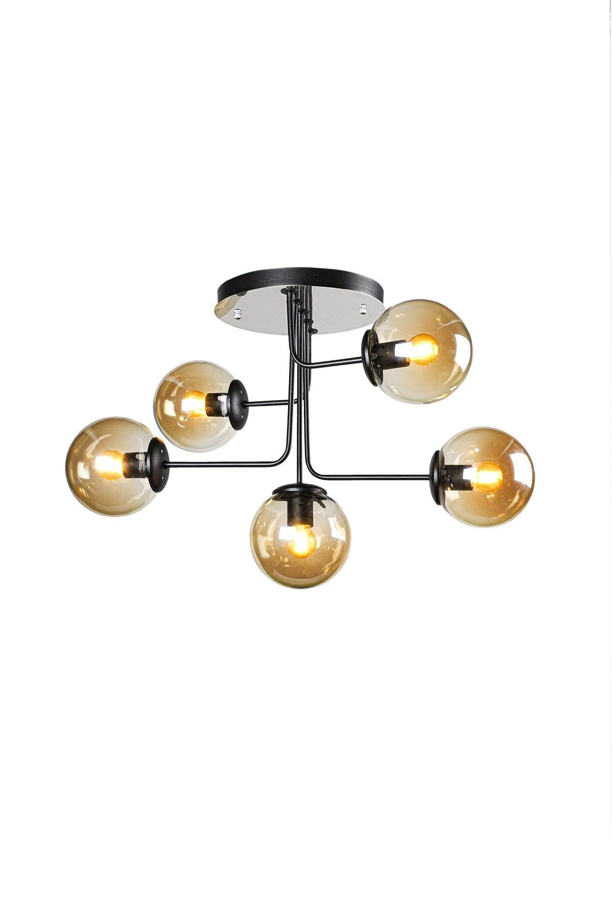 Hazeran Avize 5'li Siyah-Bal